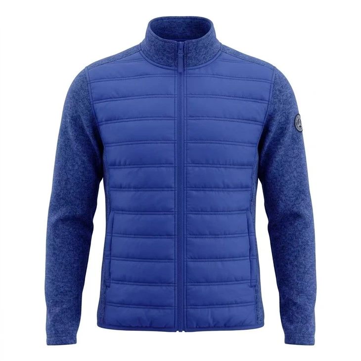 Hybridi tikattu pehmustettu fleece-sekoitettu takki